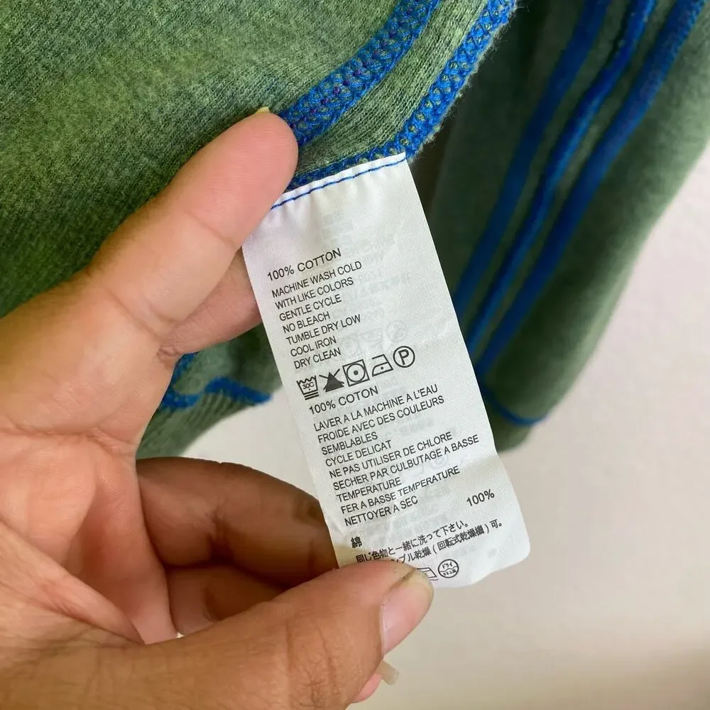 Tommy Bahama Reversible Blue Green Quarter Zip Sweater Size L